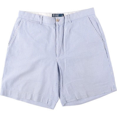 古着 ラルフローレン Ralph Lauren POLO by Ralph Lauren シアサッカー コットンショーツ ショートパンツ メンズw34相当/eaa644420