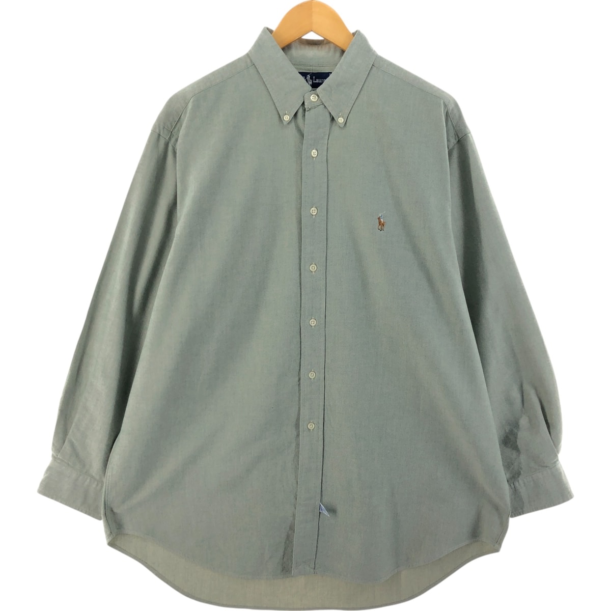 古着 ラルフローレン Ralph Lauren YARMOUTH 長袖 ボタンダウンシャツ メンズXL相当/eaa526278