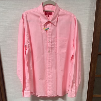 Supreme Stripe Oxford Shirt "Red"