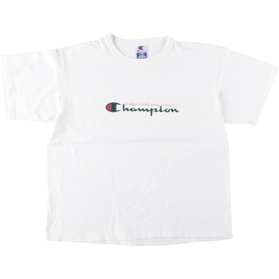 古着 90年代 チャンピオン Champion AUTHENTIC ATHLETIC APPAREL ロゴプリントTシャツ USA製 メンズL相当 ヴィンテージ/eaa645050