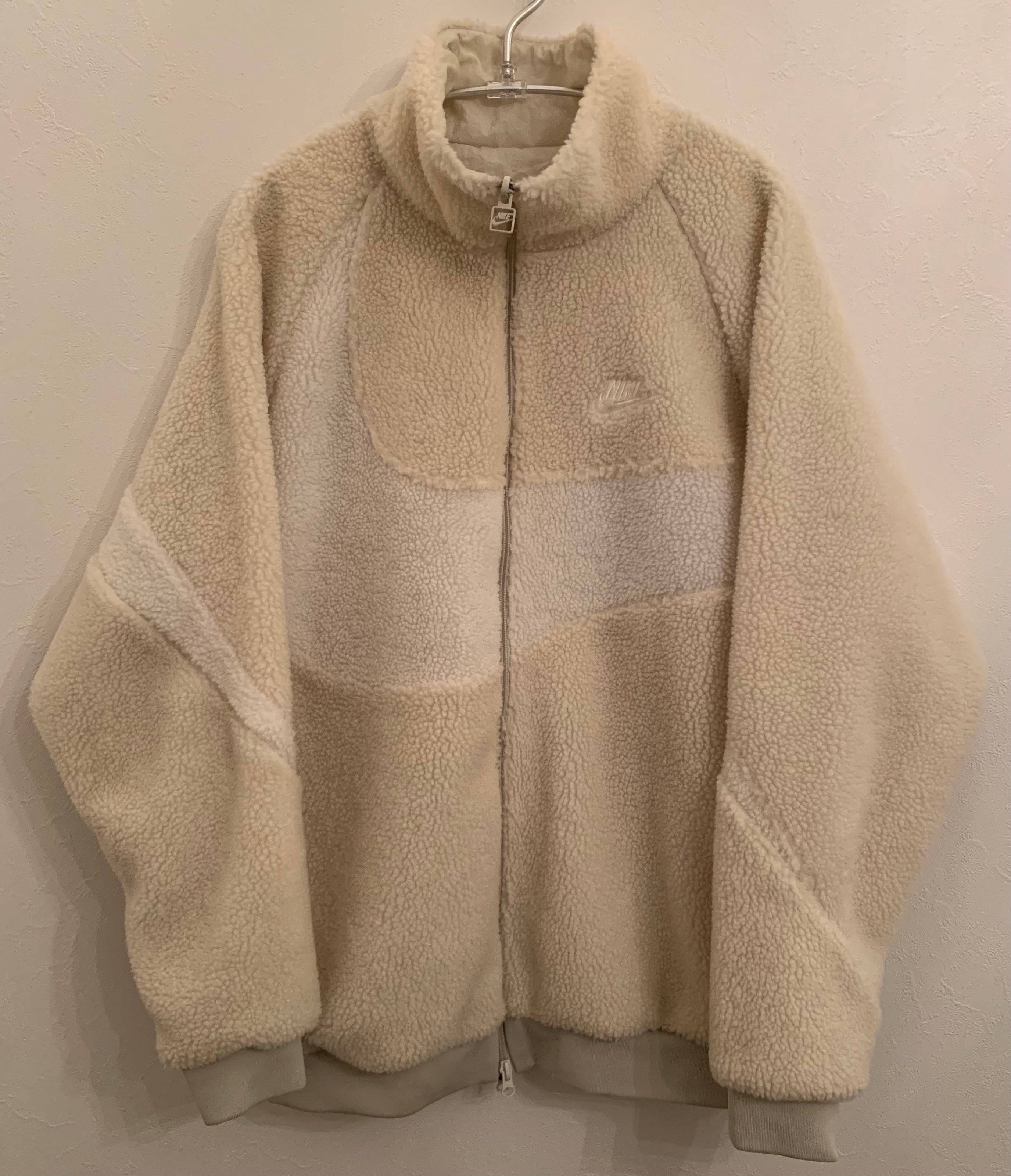 Nike Big Swoosh Boa Jacket "Light Bone/Sail"