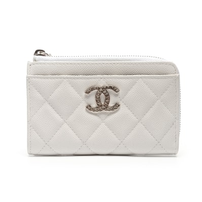 シャネル CHANEL マトラッセ キャビアスキン フラグメントケース コインケース【中古】