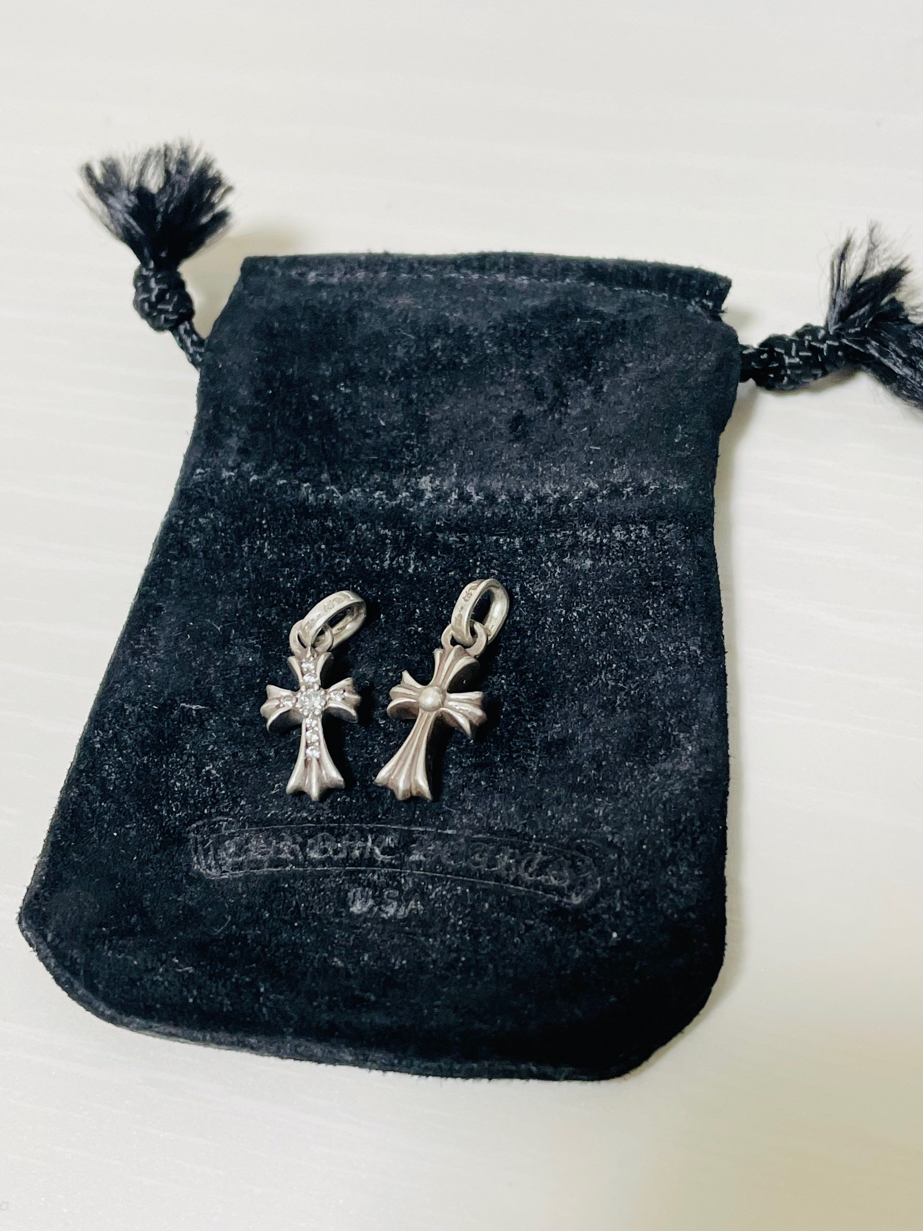 Chrome Hearts CH Cross Baby Fat Charm "Silver"