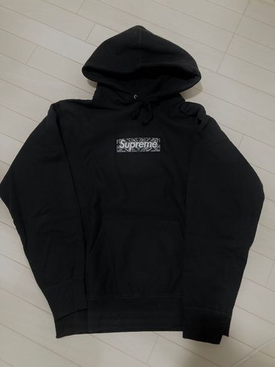 Supreme Bandana Box Logo Hooded Sweatshirt "Black"