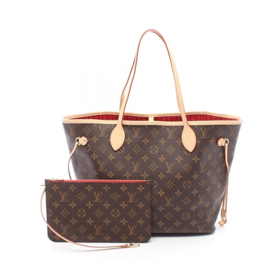 ルイ・ヴィトン LOUIS VUITTON ネヴァーフル MM モノグラム トートバッグ バッグ PVCコーティングキャンバス レザー レディース ブラウン系 M46975 【中古】