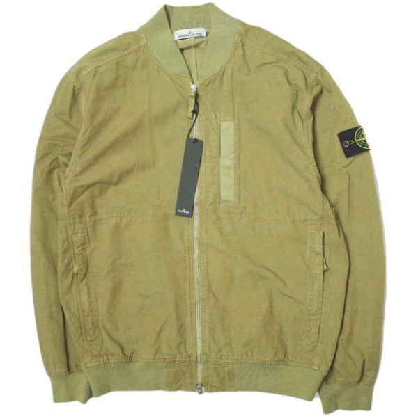 STONE ISLAND ストーンアイランド 23SS CUPRO COTTON TWILL - TC キュプラコットンツイル ボンバージャケット 781542629 L カーキ ブルゾン アウター g14370