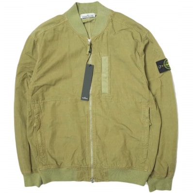 STONE ISLAND ストーンアイランド 23SS CUPRO COTTON TWILL - TC キュプラコットンツイル ボンバージャケット 781542629 L カーキ ブルゾン アウター g14370