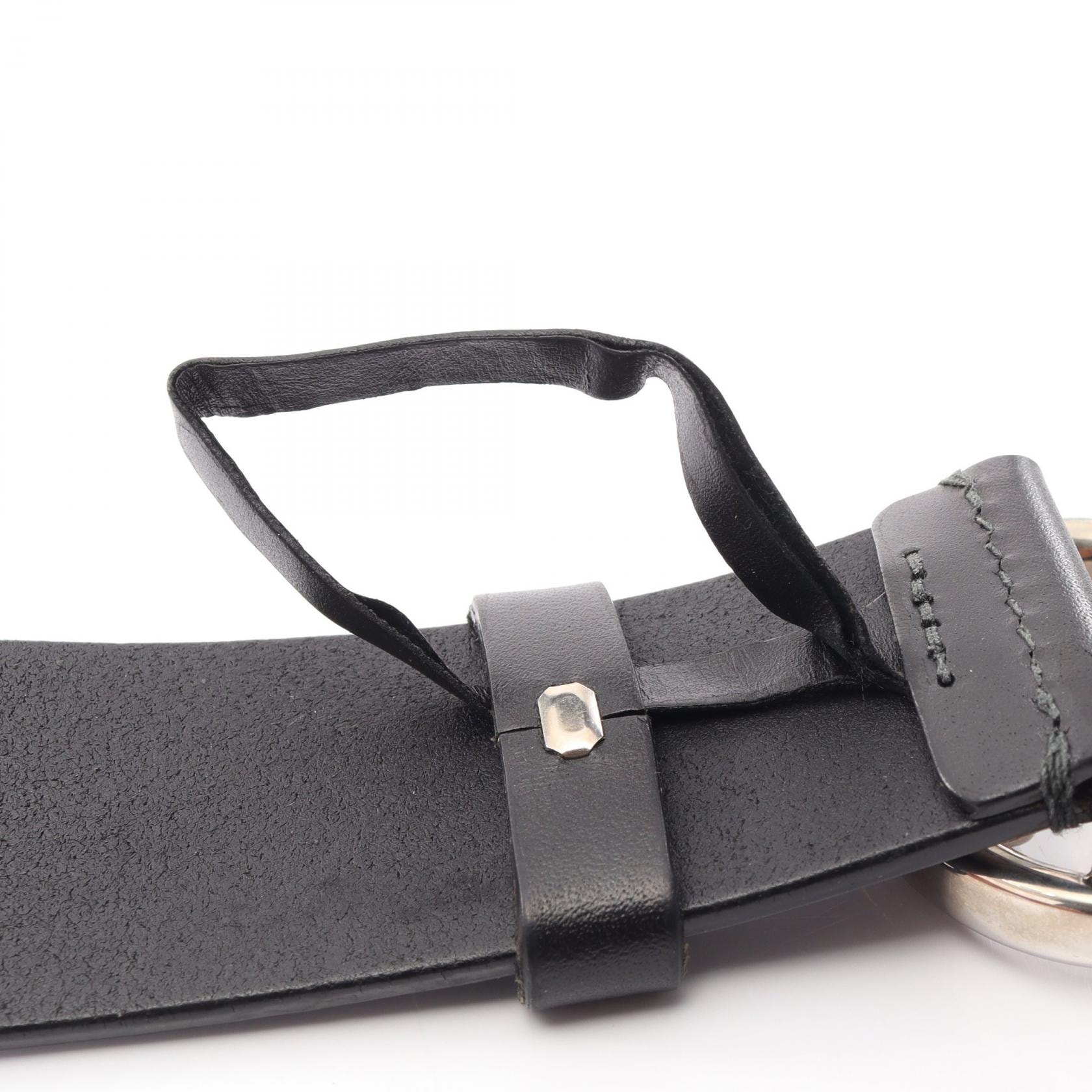 D (傷や汚れあり)】グッチ GUCCI ダブルG ベルト 衣料品 レザー メンズ