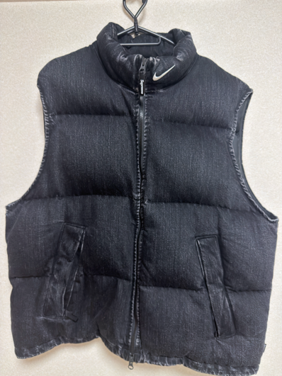 Supreme x Nike Denim Puffer Vest "Black"