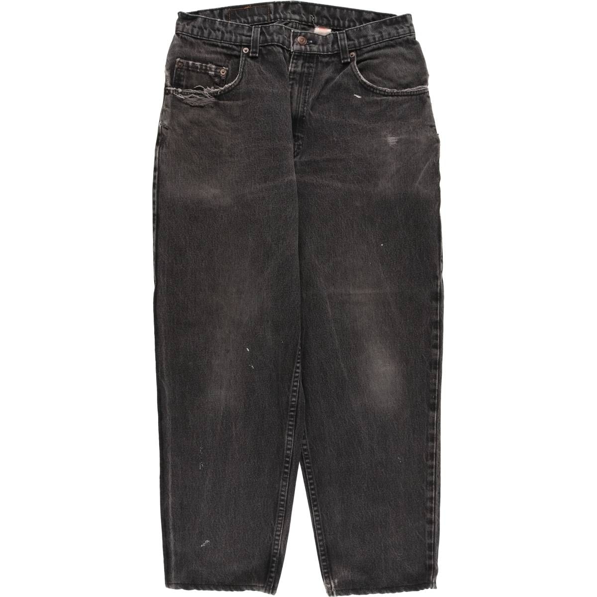 古着 90年代 リーバイス Levi's 0560-0260 LOOSE FIT TAPERED LEG ブラックデニム テーパードデニムパンツ USA製 W34 L30 ヴィンテージ/evb030864