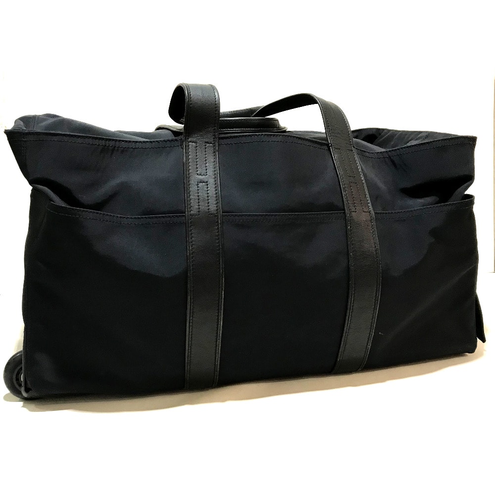 エルメス HERMES アカプルコ 2WAY カバン メンズ レディース キャリーバッグ ナイロン/レザー ブラック