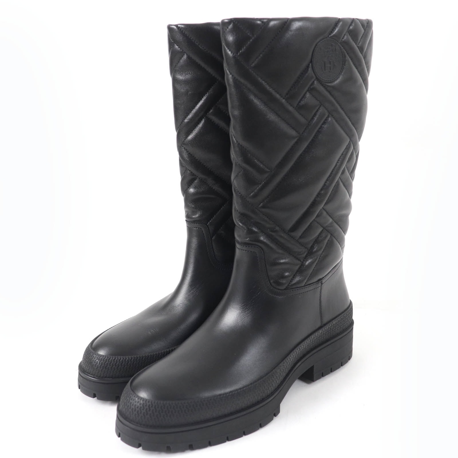 極美品 エルメス
ロングブーツ Fuji フジ ブラック レディース 38.5 222048Z