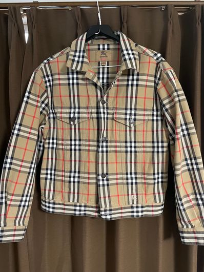 Supreme / Burberry Denim Trucker Jacket "Beige"