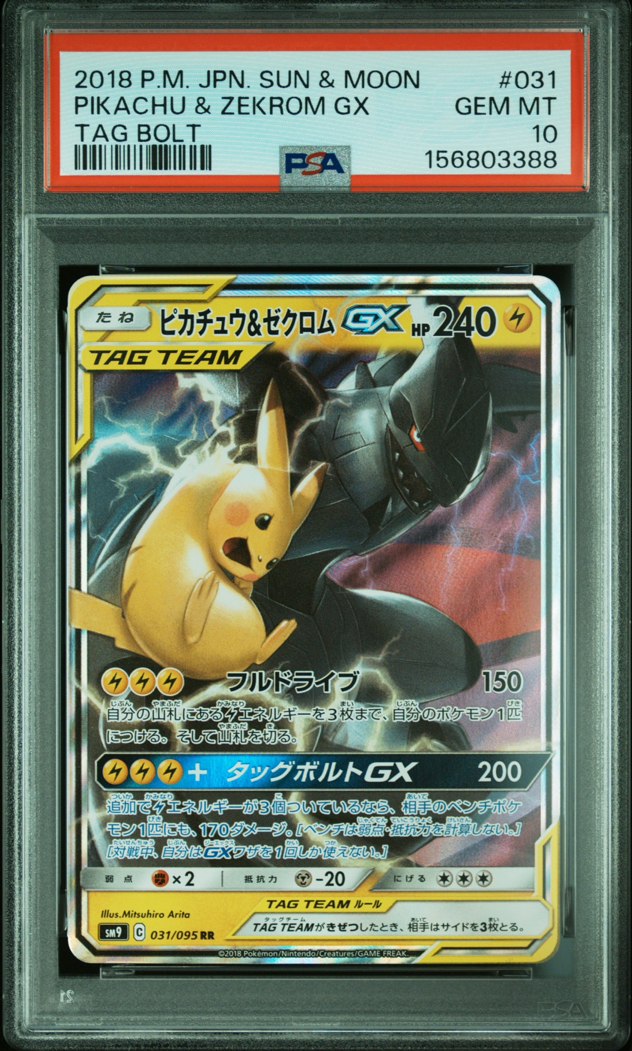ピカチュウ&ゼクロムGX RR [SM9 031/095](拡張パック「タッグボルト