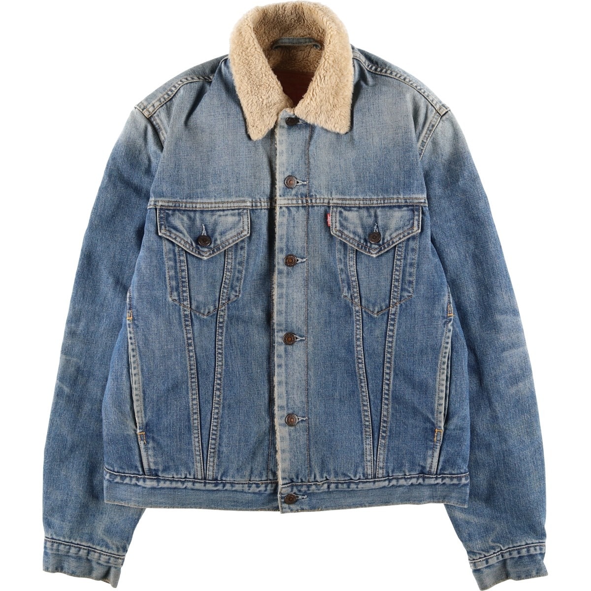 古着 リーバイス Levi's ユーロモデル 中綿入り デニムボアジャケット メンズL相当/eaa616844