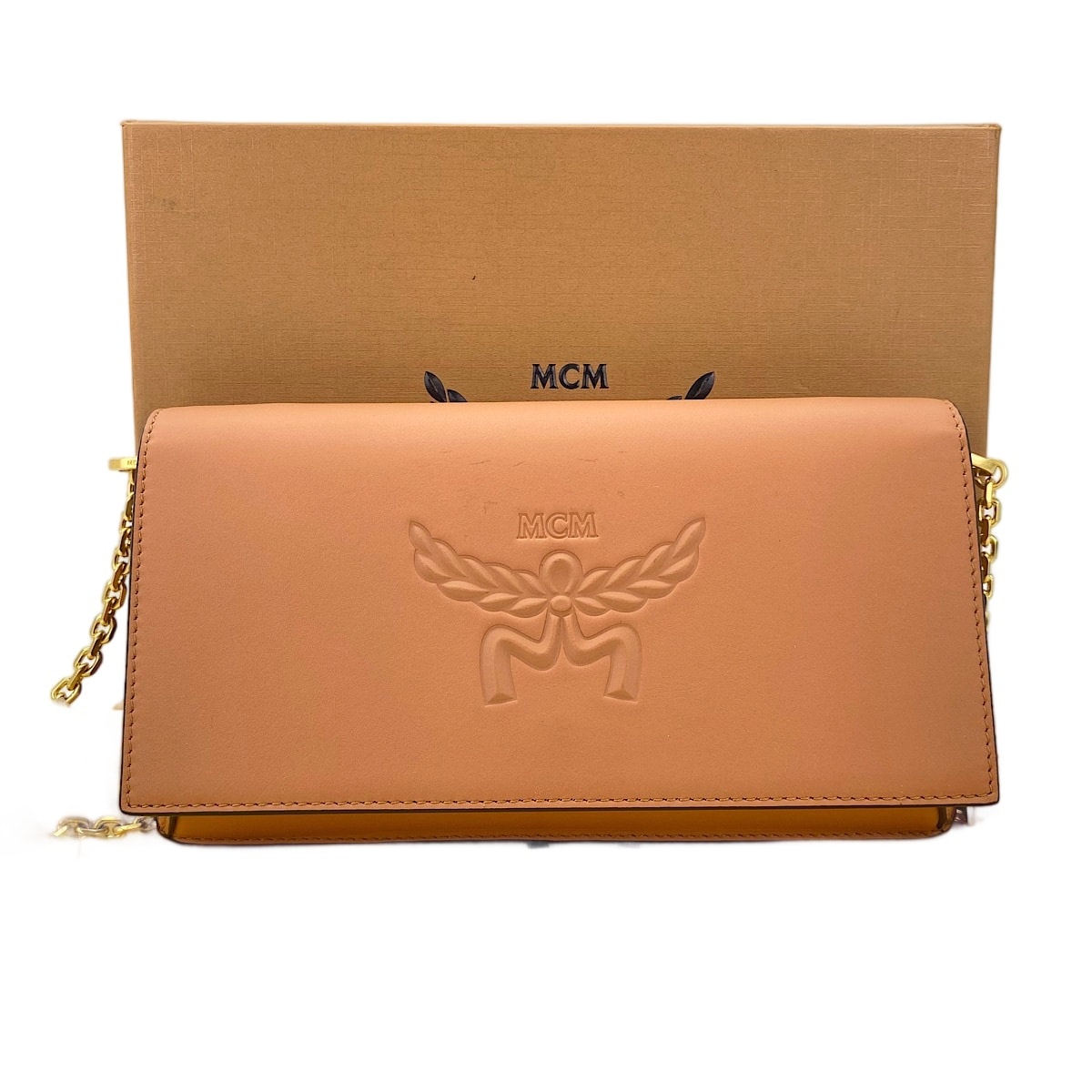 エム・シー・エム MCM レザー ショルダーバッグ【中古】