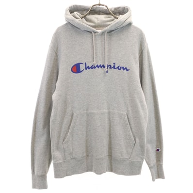 Champion チャンピオン 長袖 スウェットパーカー L グレー