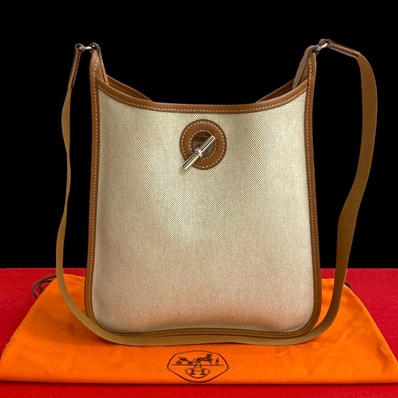 HERMES エルメス ヴェスパ PM トワルアッシュ ブッフル ショルダーバッグ ブラウン
20303