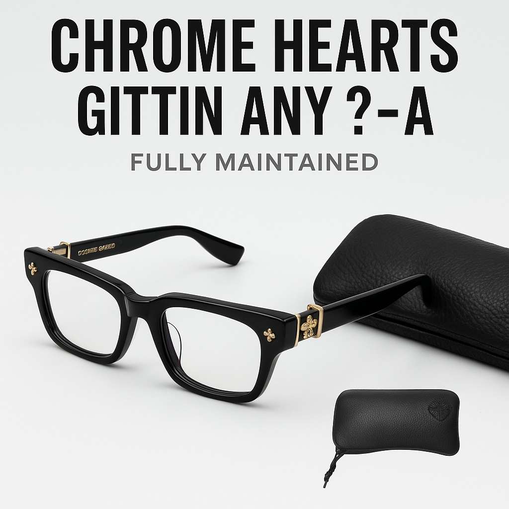 CHROME HEARTS GITTIN ANY ? -A ブラック×ゴールド