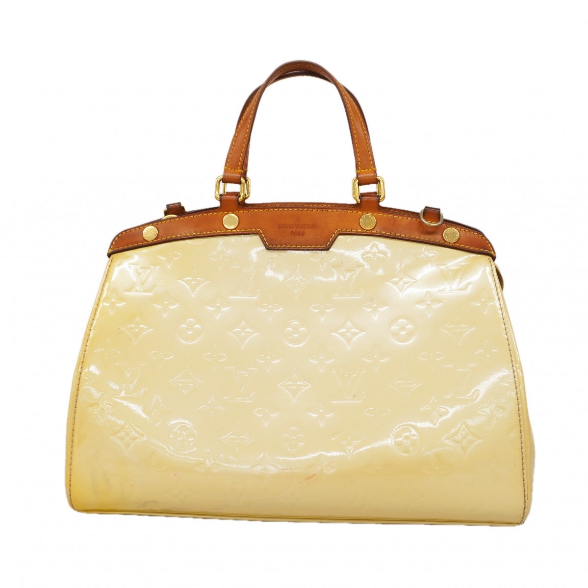 【6db1147-k】ルイヴィトン ハンドバッグ ヴェルニ ブレアMM M91456 ブロンコライユ【中古】レディース