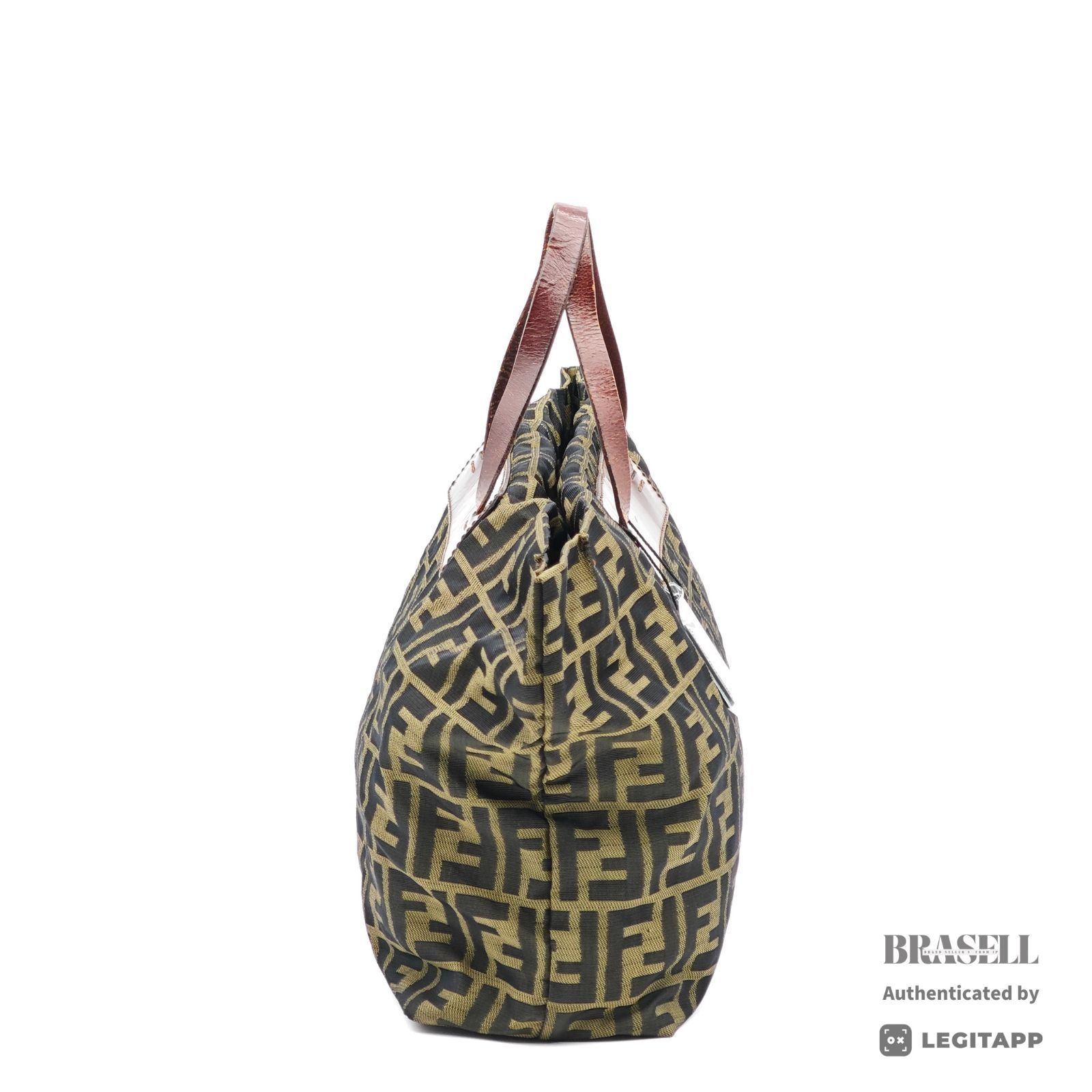 C (やや傷や汚れあり)】FENDI フェンディ ズッカ柄 トートバッグ
