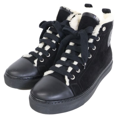 エルメス JIMMY ジミー ボア ムートン ハイカット スニーカー 37 1/2