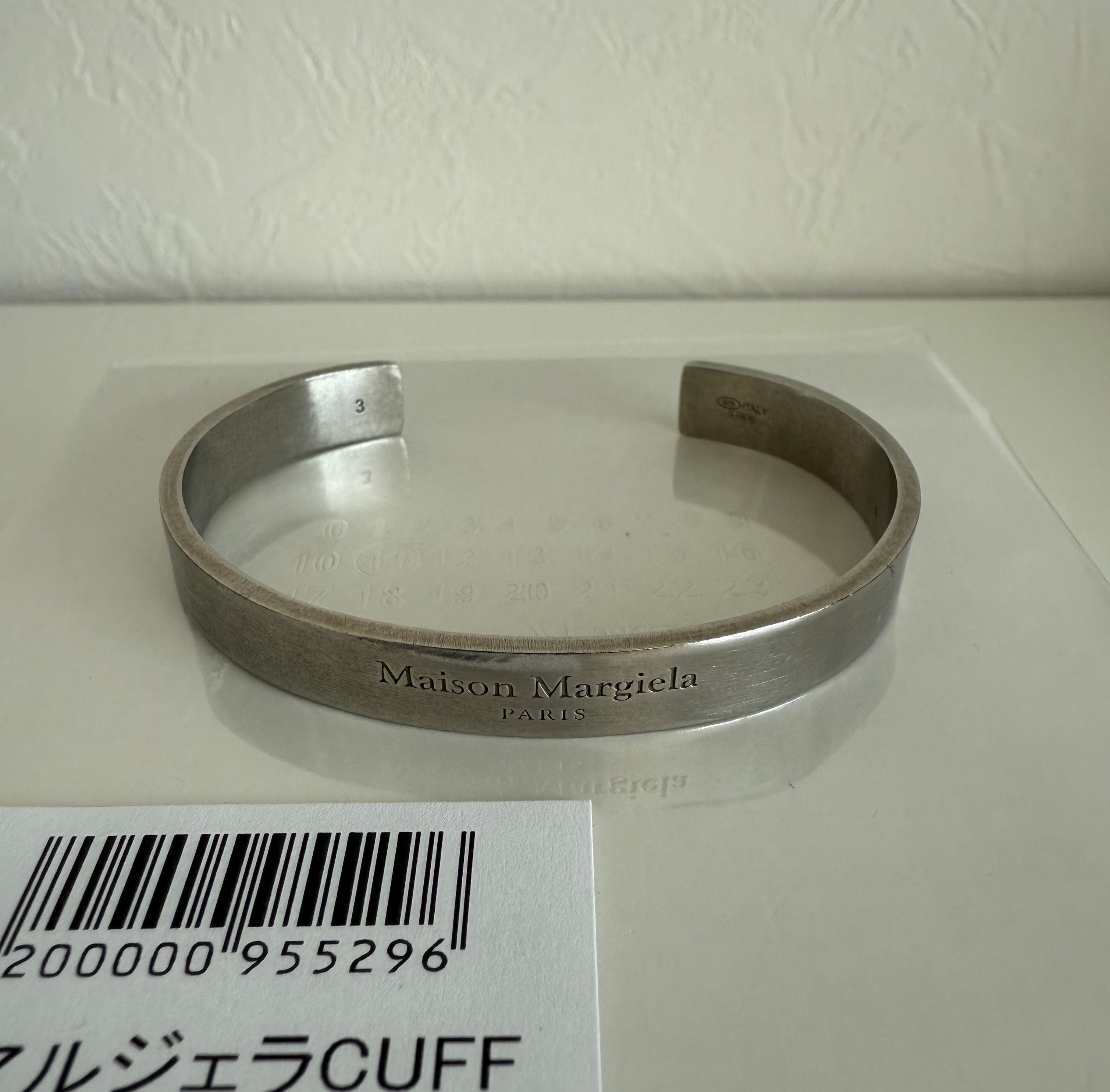 Maison Margiela シルバー バングル カフブレスレット XS Maison Margiela シルバー バングル カフブレスレット XS 楽天