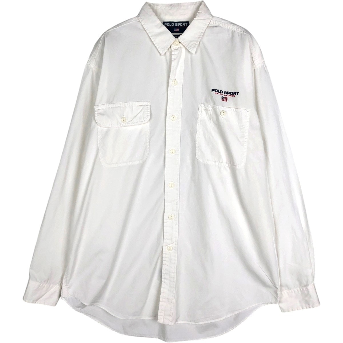 古着 ラルフローレン Ralph Lauren POLO SPORT ポロスポーツ 長袖 コットンシャツ メンズL相当/eaa676956