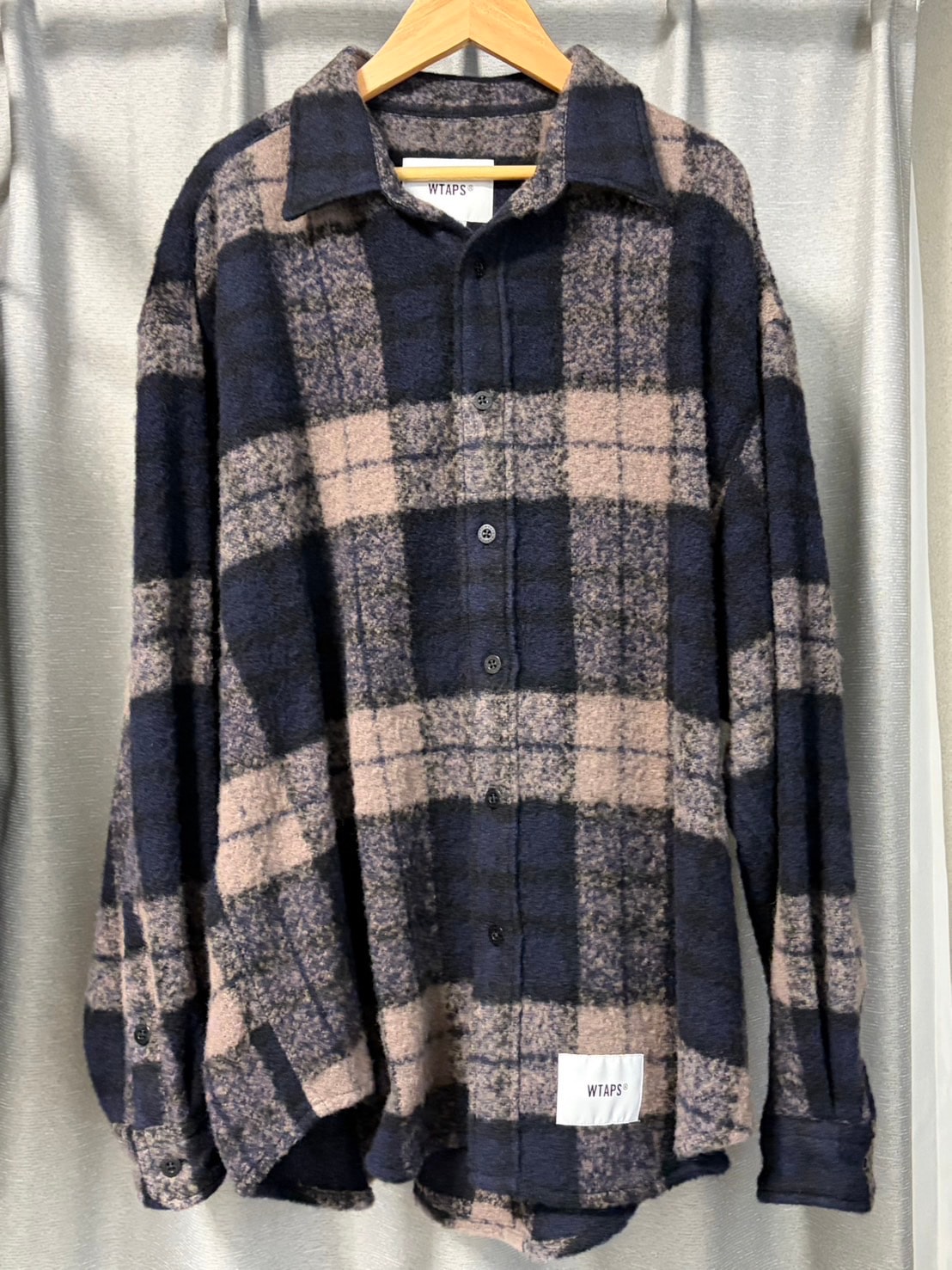 WTAPS TXT 02 / LS / WONY. Tweed. Textile. OF "Greige"