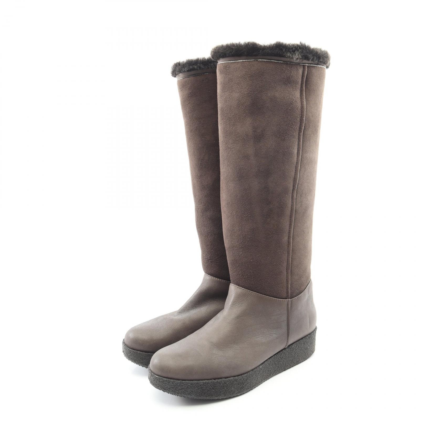 ジョルジオアルマーニ GIORGIO ARMANI ロング ブーツ 靴 ムートン レディース ブラウン系 【中古】