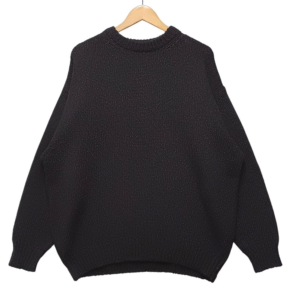 GRAPHPAPER グラフペーパー 26AW GU263-80602 Cotton Wool Slub Oversized Crew Neck Knit セーター 56463