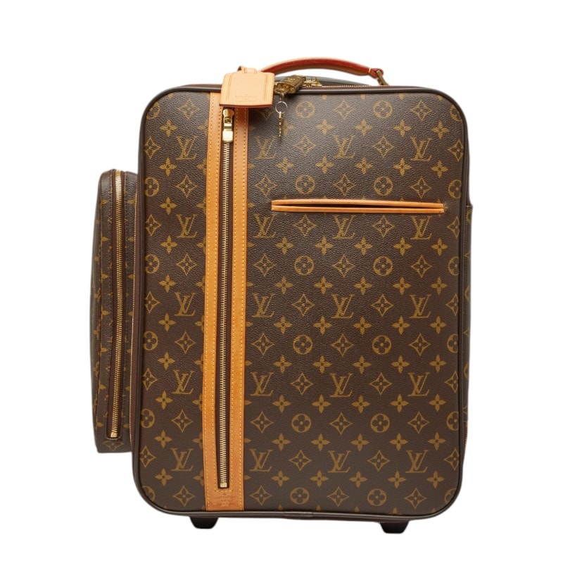 ルイ ヴィトン モノグラム  トロリー50 ボスフォール キャリーバッグ スーツケース M23259 ブラウン PVC レザー レディース LOUIS VUITTON 【中古】