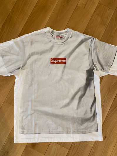 Supreme x MM6 Maison Margiela Box Logo Tee "White"