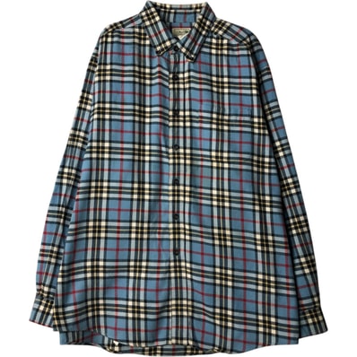 古着 エルエルビーン L.L.Bean タータンチェック 長袖 ボタンダウン ライトネルチェックシャツ メンズXL相当/eaa477852