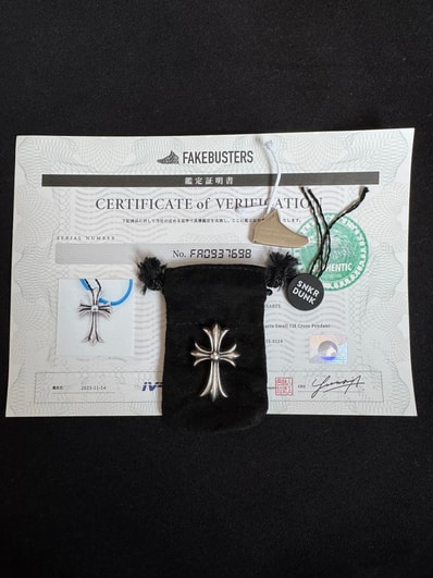 Chrome Hearts Small CH Cross Pendant "Silver"