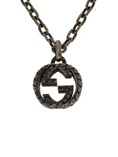 GUCCI Interlocking G Pendant Necklace