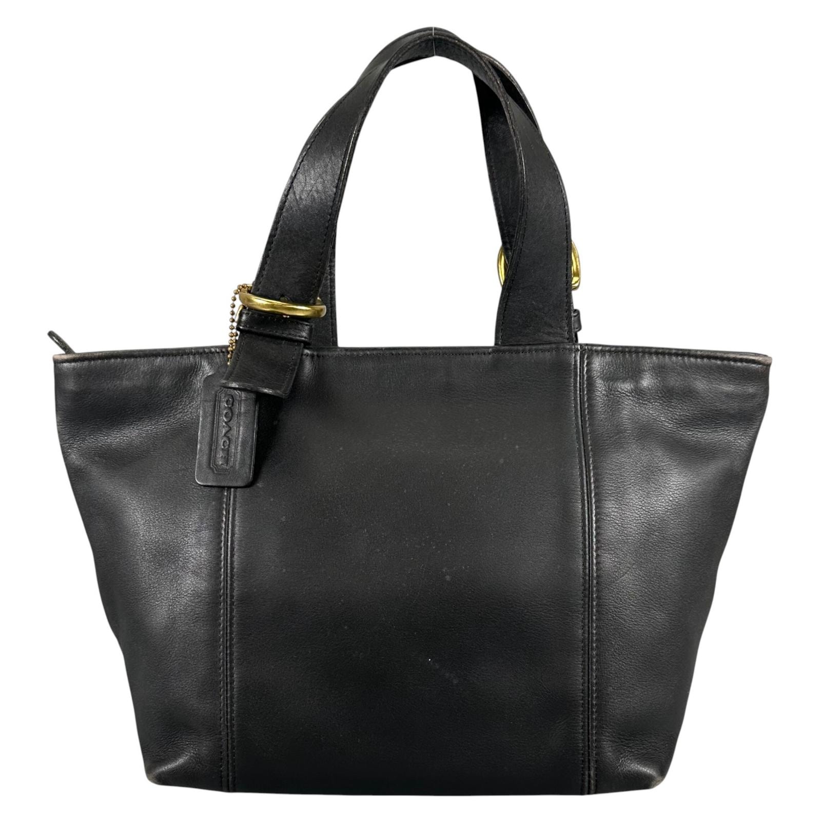 COACH コーチ ハンドバッグ レザー ブラック レディース オールドコーチ【中古】