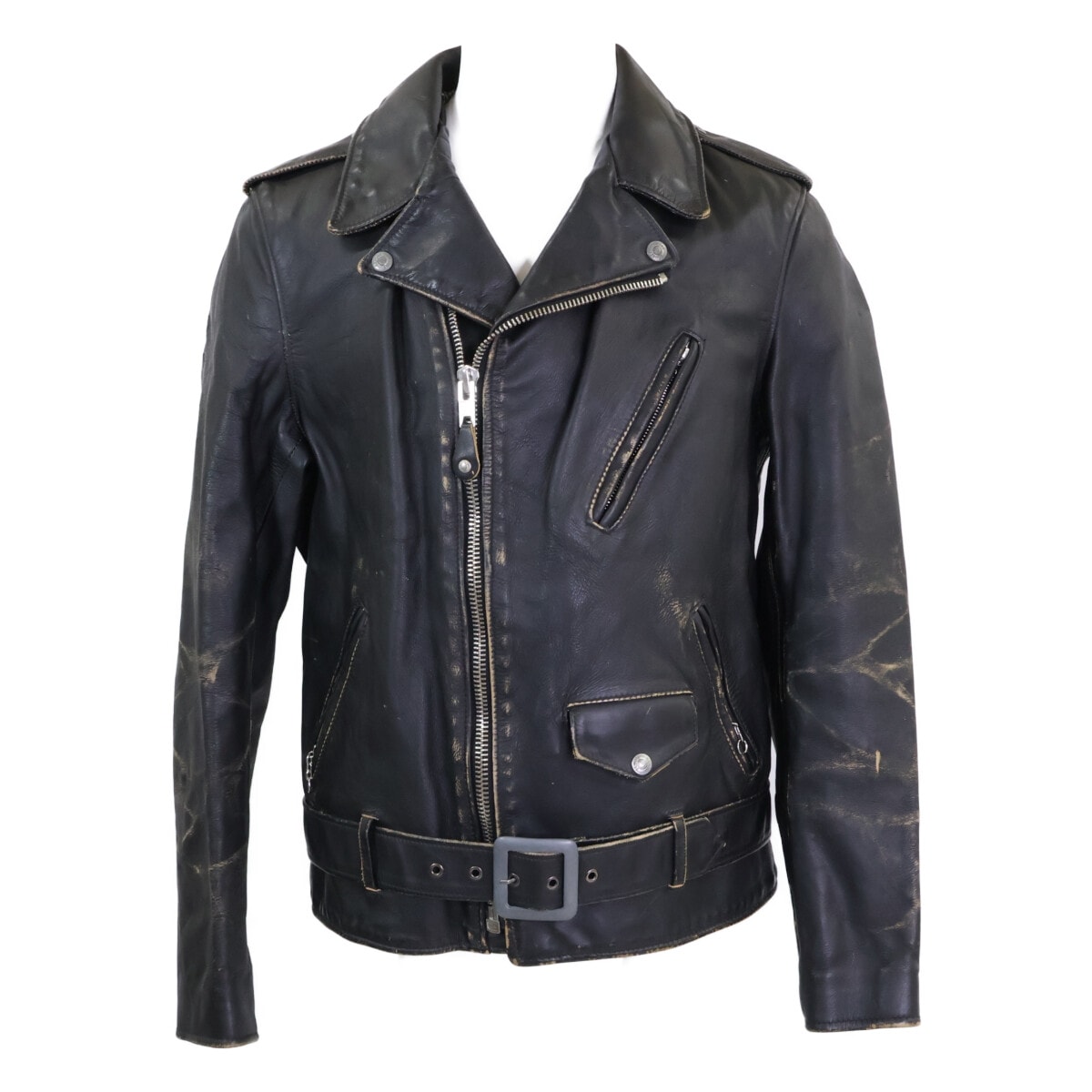 ショット 【美品/国内正規】No.7575 USA製 PERFECTO 70 VINTAGE RIDERS LEATHER JACKET ダブルライダースジャケット M