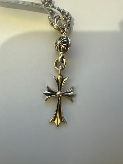 Chrome Hearts 1 Ball Tiny CH Cross Charm "Silver"