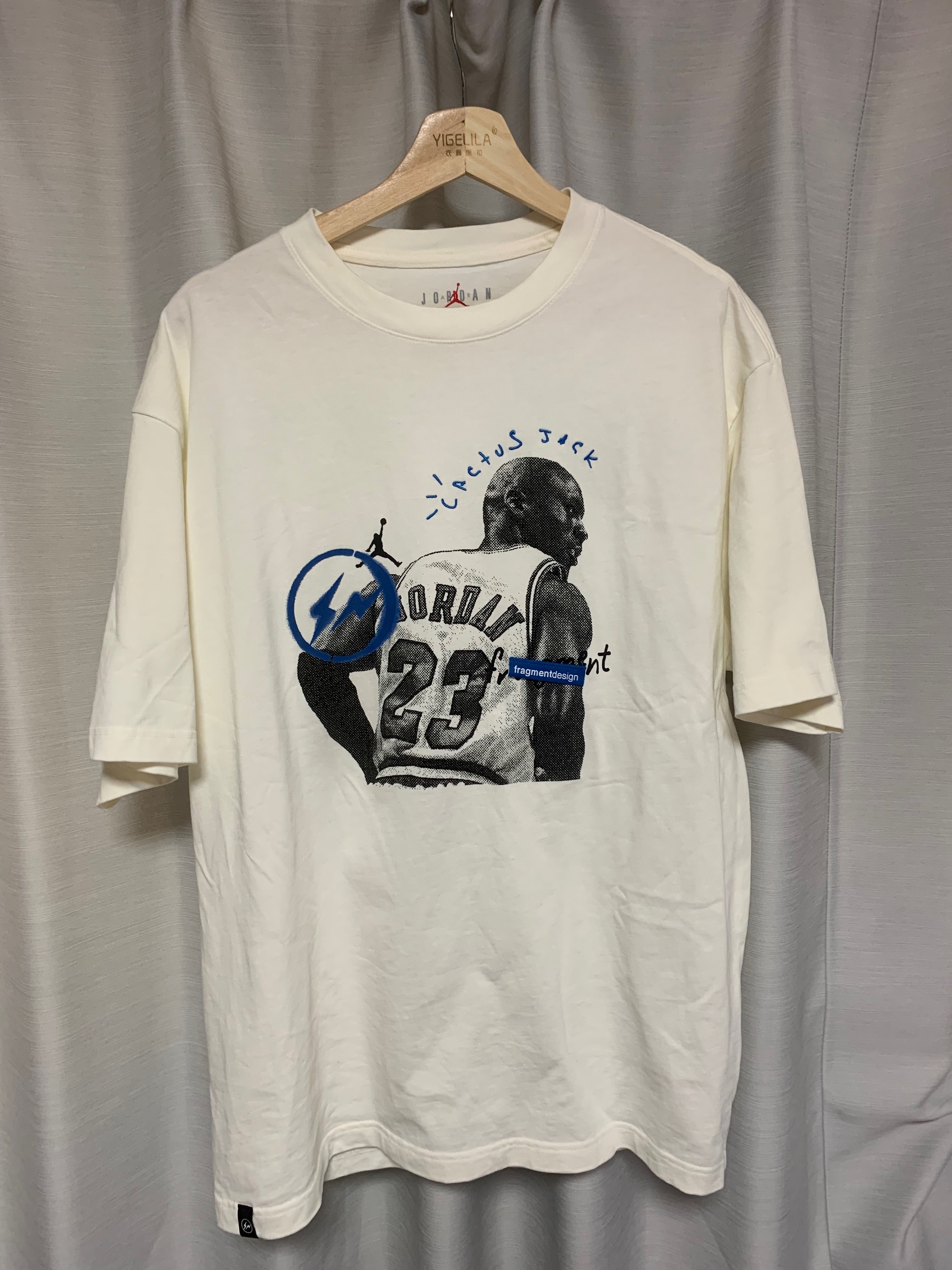 Air Jordan Travis Scott Fragment Tee "White"