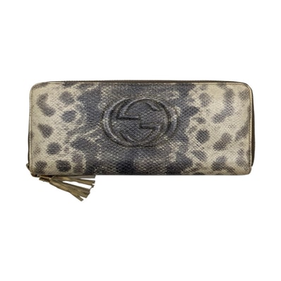 GUCCI グッチ ソーホー パイソン 長財布 ラウンドファスナー 1-0288857 【中古】