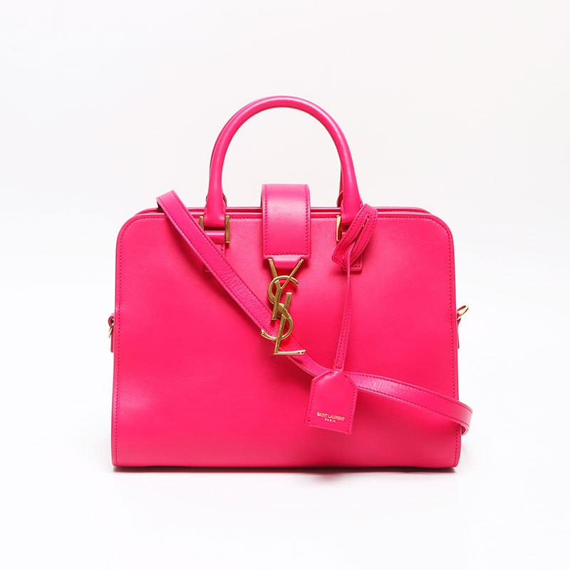 イヴ・サンローラン YSL モノグラム カバス 357395 2WAY レザー ショルダーバッグ【中古】