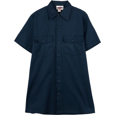古着 ディッキーズ Dickies 半袖 ワークシャツ ボックスシャツ USA製 メンズS相当/eaa659125