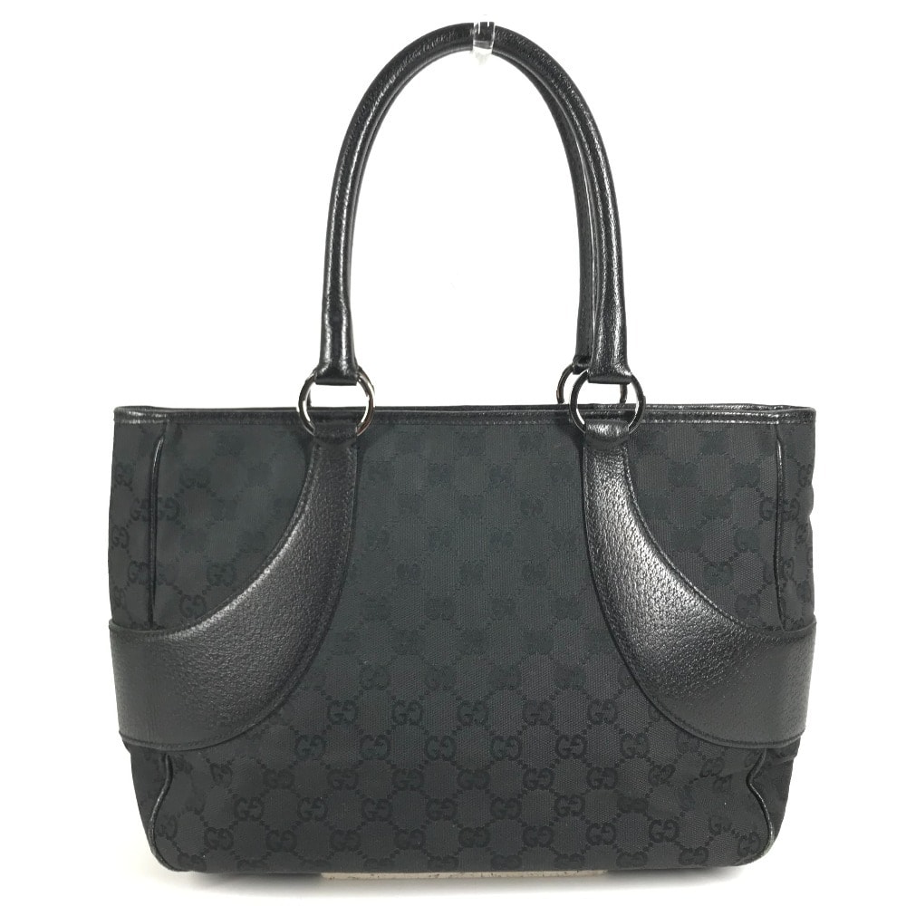 グッチ GUCCI GG ロゴ 113011 カバン トートバッグ 肩掛け ショルダーバッグ GGキャンバス/レザー ブラック