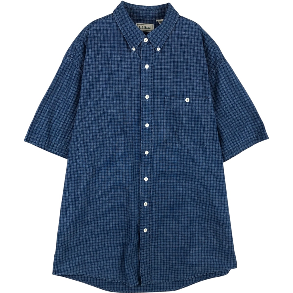古着 70~80年代 エルエルビーン L.L.Bean 半袖 ボタンダウン チェックシャツ メンズL相当 ヴィンテージ/eaa625538