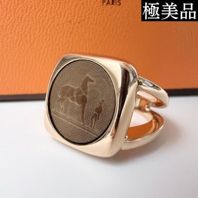 【極美品】HERMES エルメス コロゾリング 指輪 11号 ゴールド 箱付き メンズ レディース アクセサリー