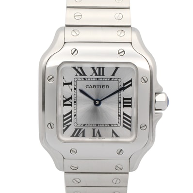カルティエ CARTIER サントス ドゥ カルティエ SM 腕時計 時計 ステンレススチール レディース シルバー系 WSSA0082 【中古】