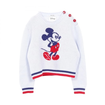 ミュウ ミュウ Miu Miu miu miu × Disney ニット 衣料品 トップス ウール レディース ブルー系 / ネイビー系 / レッド系 【中古】