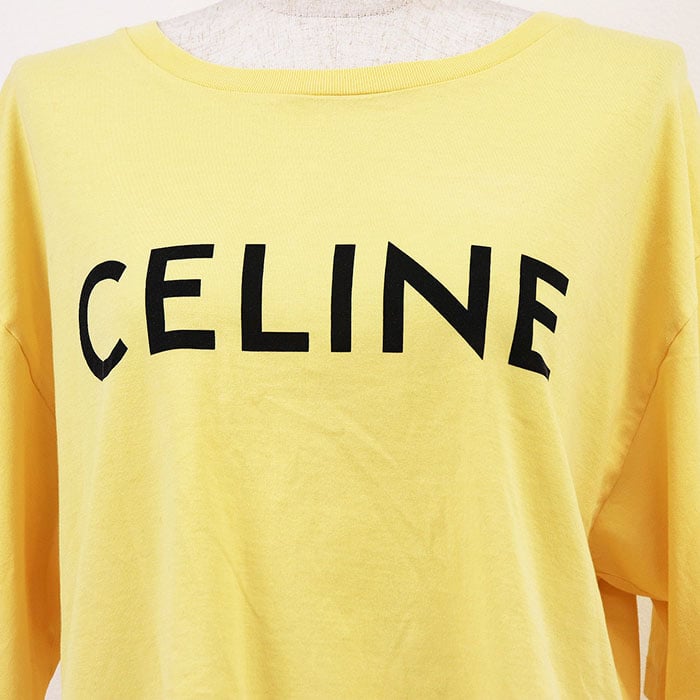 C (やや傷や汚れあり)】CELINE セリーヌ Tシャツ クロップド サイズ L C (やや傷や汚れあり)】CELINE セリーヌ Tシャツ クロップド サイズ L