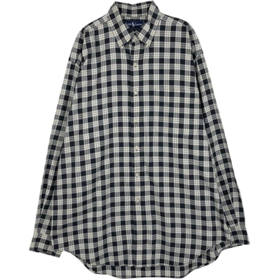 古着 ラルフローレン Ralph Lauren BLAIRE 長袖 ボタンダウンチェックシャツ メンズM相当/eaa650122